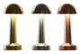 DKD Home Decor Lámpara de Sobremesa de Hierro con LED Táctil, Pack de 3 unidades surtidas
