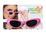 Atosa Gafas de Disfraz Retro Rosas con Lunares Negros - Diseño Felino