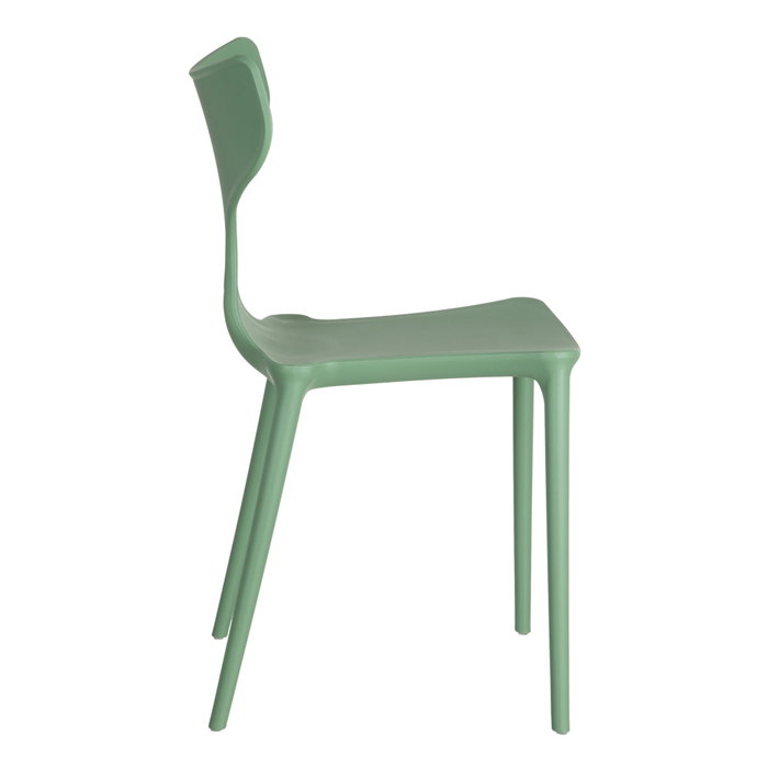 Silla Apilable Verde Menta Polipropileno 47 X 41 X 83,50 cm (Set de 4)
