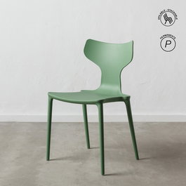 Silla Apilable Verde Menta Polipropileno 47 X 41 X 83,50 cm (Set de 4)