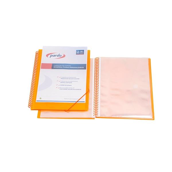 Pardo Carpeta Studio Style Espiral Naranja con 40 Fundas Folio Pardo Carpeta Studio Style Espiral Naranja con 40 Fundas Folio