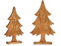 Krist+ Árbol de Madera Dorado 50 cm (Set de 6)