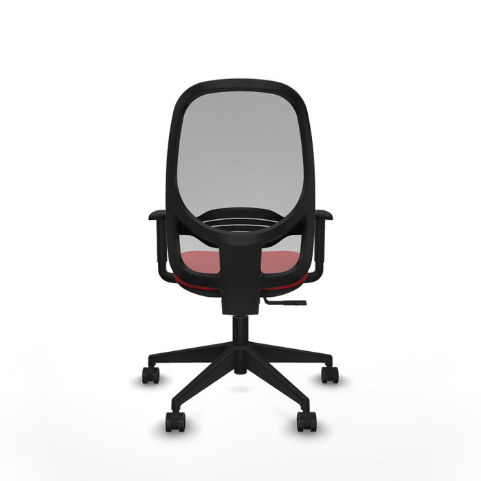 PIQUERAS Y CRESPO Silla de oficina Cilanco Rojo y Gris con mecanismo Sincro PIQUERAS Y CRESPO Silla de oficina Cilanco Rojo y Gris con mecanismo Sincro