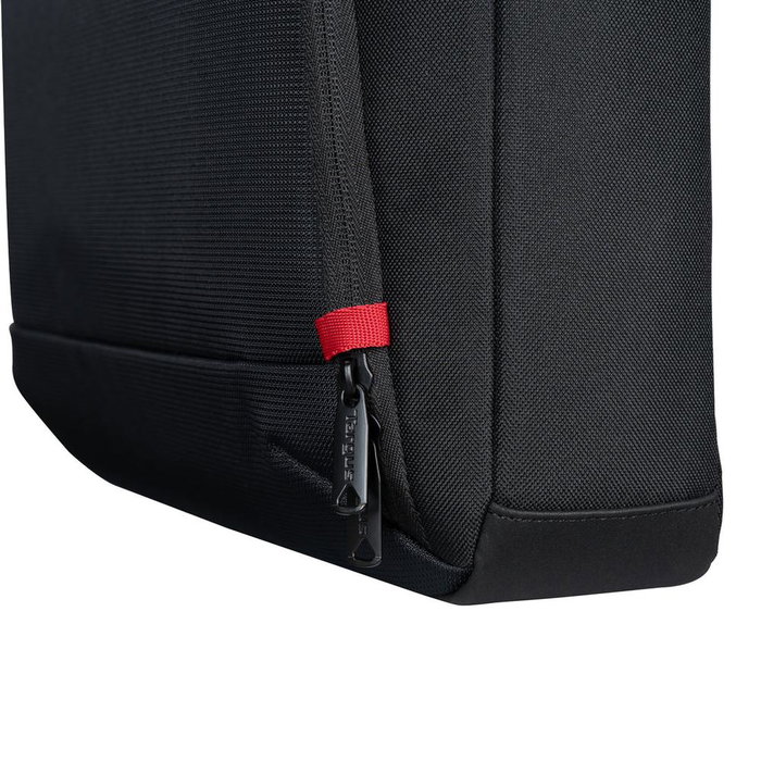Targus EcoSmart 14 Pulgadas (35.6 cm) Maletín Negro y Rojo para Portátil 13-14", Acolchado, Resistente al Agua, con Material Reciclado