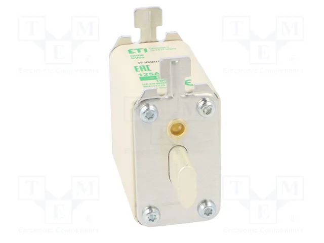 ETI POLAM Fusible NH00 de Cerámica Industrial 125A 690VAC