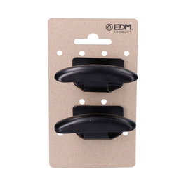 Edm Colgador Ropa Negro de Hierro 2 Unidades