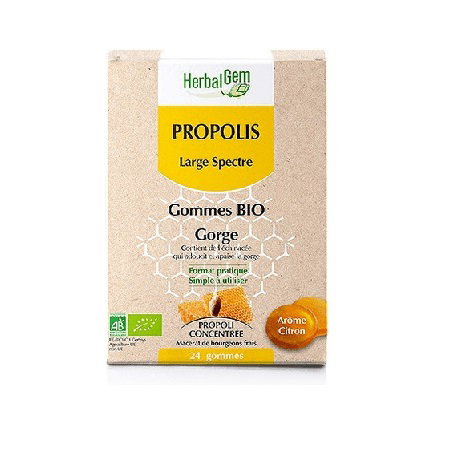 Herbalgem Propolio Amplio Espectro Bio 24 Caramelos