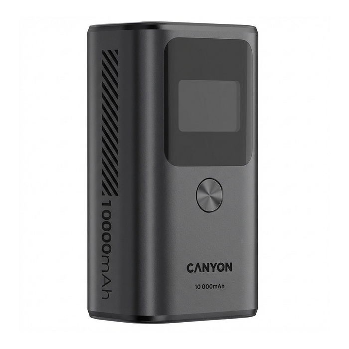 Canyon OnPower 130 Powerbank 10.000 mAh PD30W Carga Rápida USB-C Color Gris Oscuro Canyon OnPower 130 Powerbank 10.000 mAh PD30W Carga Rápida USB-C Color Gris Oscuro