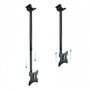 TooQ SOPORTE DE TECHO GIRATORIO, INCLINABLE Y EXTENSIBLE PARA TV/MONITOR PLASMA, TFT Y LCD DE 10-23, NEGRO