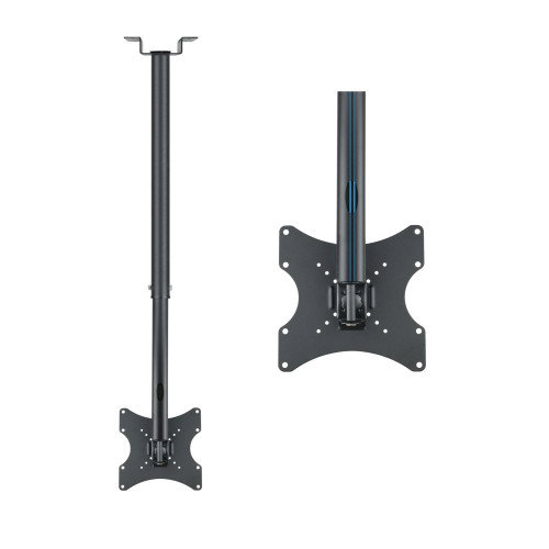 TooQ SOPORTE DE TECHO GIRATORIO, INCLINABLE Y EXTENSIBLE PARA TV/MONITOR PLASMA, TFT Y LCD DE 10-23, NEGRO