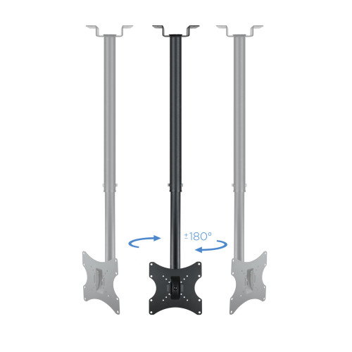 TooQ SOPORTE DE TECHO GIRATORIO, INCLINABLE Y EXTENSIBLE PARA TV/MONITOR PLASMA, TFT Y LCD DE 10-23, NEGRO