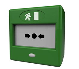 CQR FP3 Pulsador de llamada de superficie estándar verde