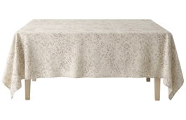 DKD Home Decor Mantel Antimanchas de Algodón Reciclado 135x200 Beige
