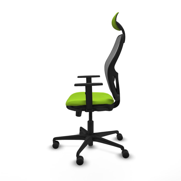 PIQUERAS Y CRESPO Silla de oficina Jorquera con mecanismo Sincro/Traslack, Pistacho y Gris
