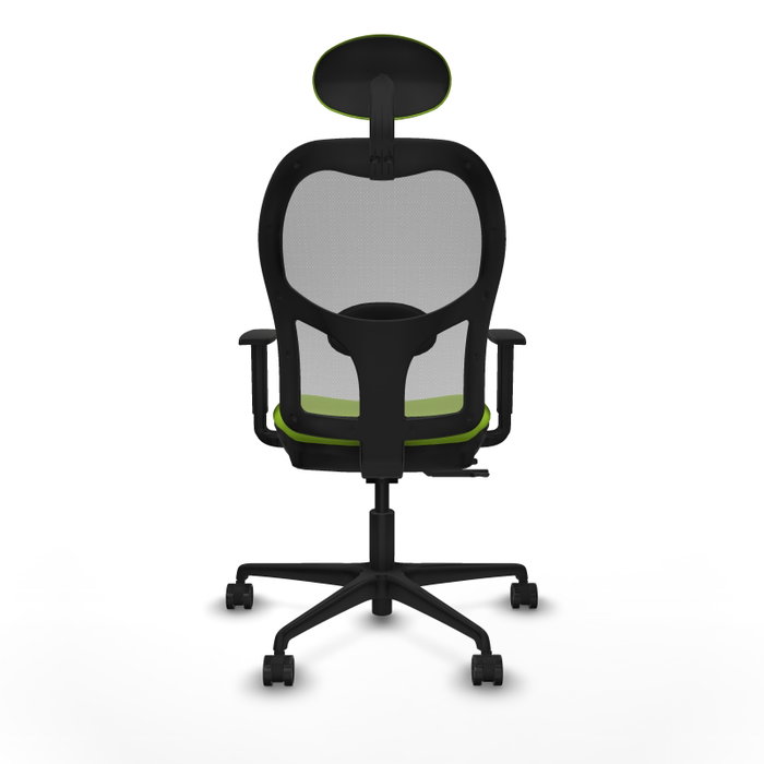 PIQUERAS Y CRESPO Silla de oficina Jorquera con mecanismo Sincro/Traslack, Pistacho y Gris