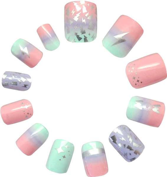 Wow Generation Set de 24 Uñas Adhesivas Falsas para Niños, Juguete de Imitación y Maquillaje, Edad Recomendada 3+ Años