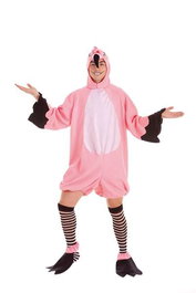 Disfraz para Adultos Flamenco rosa (4 Piezas)