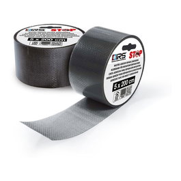 Irs Cinta Adhesiva de Fibra de Vidrio Adaptable para Reparación de Mosquiteras, Color Gris, 5 cm x 200 cm
