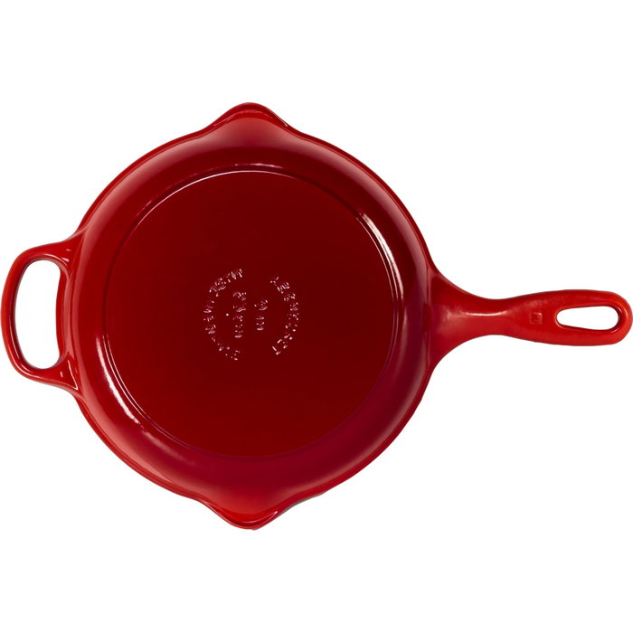 Le Creuset Sartén para Freír y Servir de Hierro Fundido, Rojo Cereza, 23 cm