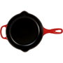 Le Creuset Sartén para Freír y Servir de Hierro Fundido, Rojo Cereza, 23 cm