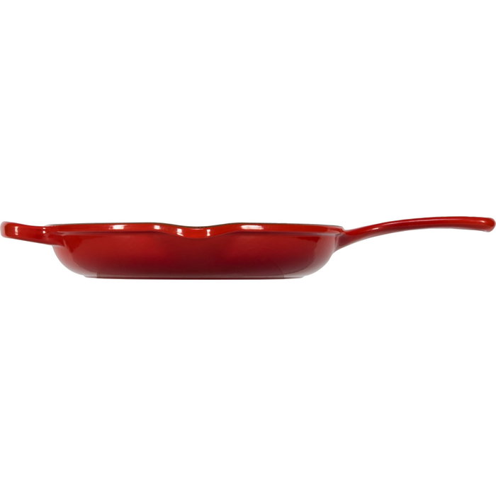 Le Creuset Sartén para Freír y Servir de Hierro Fundido, Rojo Cereza, 23 cm