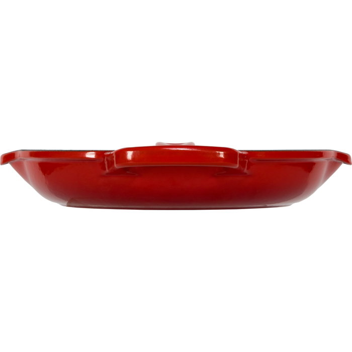 Le Creuset Sartén para Freír y Servir de Hierro Fundido, Rojo Cereza, 23 cm