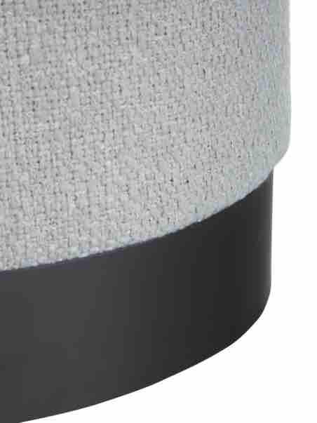 DKD Home Decor Reposapiés de Poliéster Gris Claro