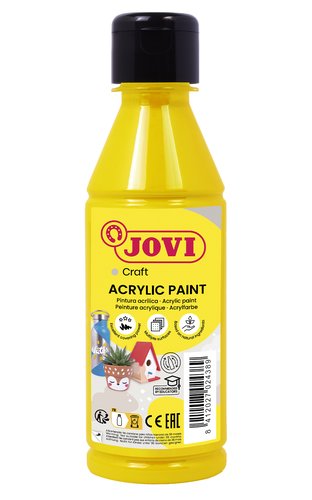 Jovi Pintura Plástica Jovidecor Acryl Amarillo 250ml
