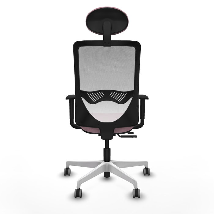 PIQUERAS Y CRESPO Silla de oficina Zulema Rosa y Blanca con Mecanismo Sincro/Traslack PIQUERAS Y CRESPO Silla de oficina Zulema Rosa y Blanca con Mecanismo Sincro/Traslack
