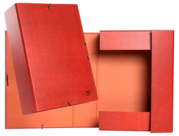 Liderpapel Carpeta proyectos folio lomo 90mm cartón forrado cuero 250x350mm