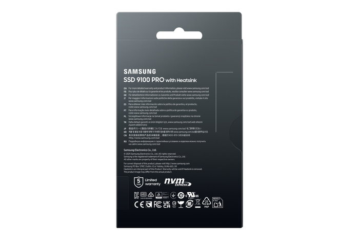 Samsung 9100 PRO Heatsink 2 TB M.2 NVMe PCIe 5.0