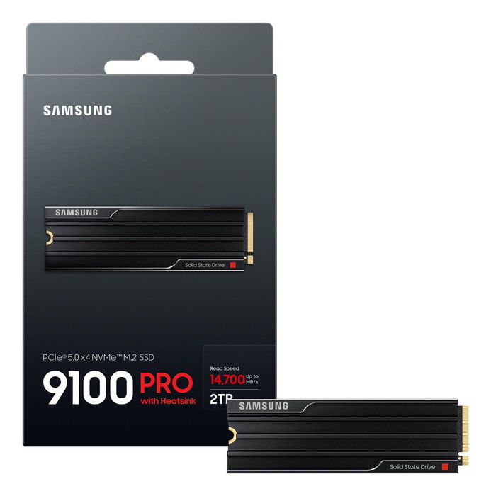 Samsung 9100 PRO Heatsink 2 TB M.2 NVMe PCIe 5.0