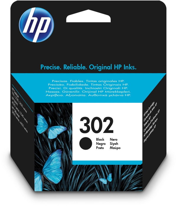 HP 302 Cartucho de Tinta Original Negro, Rendimiento Estándar HP 302 Cartucho de Tinta Original Negro, Rendimiento Estándar