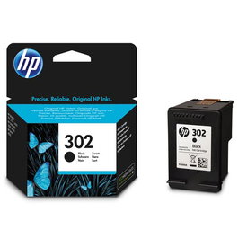 HP F6U66AE Cartucho de Tinta Negro Original 302 para Impresoras HP DeskJet 1110/2130/3630, HP ENVY 4520, HP OfficeJet 3830/3831/4650