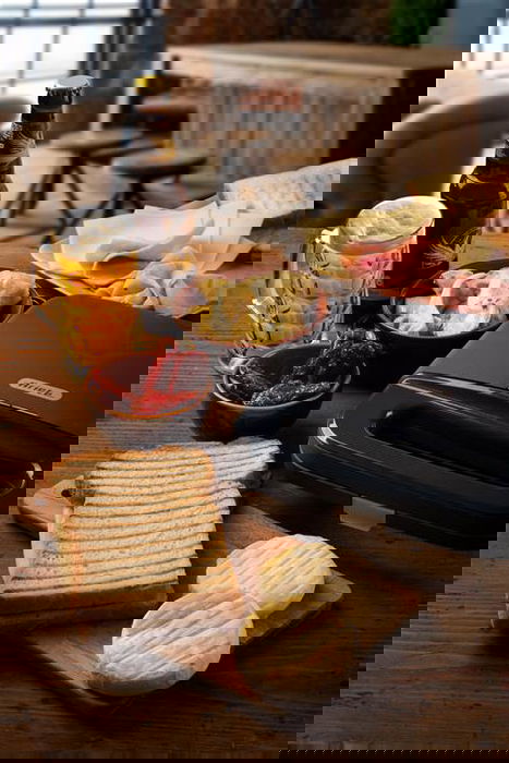 Ariete 1971/00 Sandwichera Breakfast Grafito - Placas Antiadherentes para Sándwiches, Hotdogs, Hamburguesas, Verduras y Carne