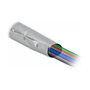DeLOCK Funda de cable con cierre de botón a presión 2 m x 50 mm gris/negro