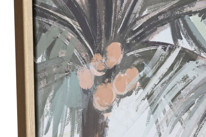 DKD Home Decor Cuadro Tropical Verde 4 x 120 x 180 cm Set de 3 Lienzo Ps Palmeras