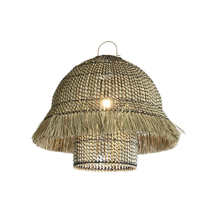 DKD Home Decor Lámpara de Techo de Fibras Naturales 74x57x65 cm