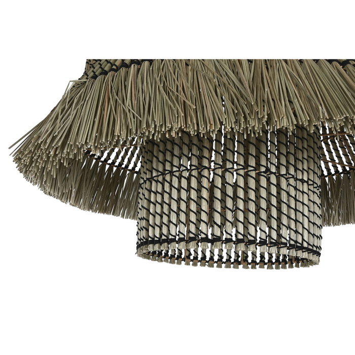 DKD Home Decor Lámpara de Techo de Fibras Naturales 74x57x65 cm