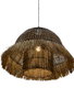 DKD Home Decor Lámpara de Techo de Fibras Naturales 74x57x65 cm