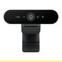 Logitech Brio 4K Webcam Livestream Graphite MS-Hello con Zoom 5x y Campo de Visión 90°, Diseñada para Windows 10 y 11