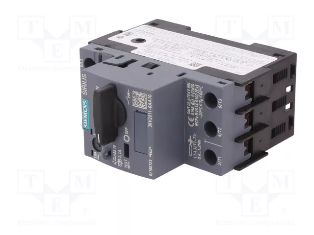 SIEMENS 3RV2011-0AA10 Interruptor motorizado 0,04kW 220-690VAC