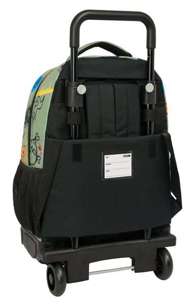 Safta Mochila Zone Compacta Extraíble Con Ruedas Graffiti 33x45x22cm