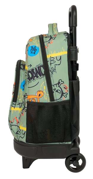 Safta Mochila Zone Compacta Extraíble Con Ruedas Graffiti 33x45x22cm