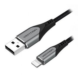 Vention Cable USB 2.0 Macho a Lightning Macho 1m Gris para iPhone/iPad - LHABHF
