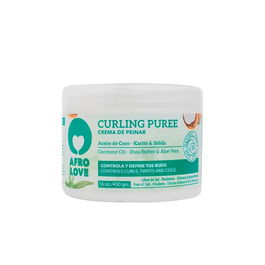 Afro Love Curling Puree 235g Crema Definidora para Rizos, Acondiciona, Controla Frizz y Repara Puntas Dañadas