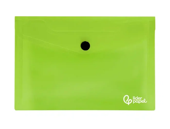 Liderpapel Carpeta Dossier con Broche Verde Translúcido DIN A6 Liderpapel Carpeta Dossier con Broche Verde Translúcido DIN A6