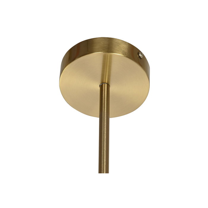 DKD Home Decor Lámpara de Techo de Metal y Cristal con Bolas Doradas 64x64x64 cm