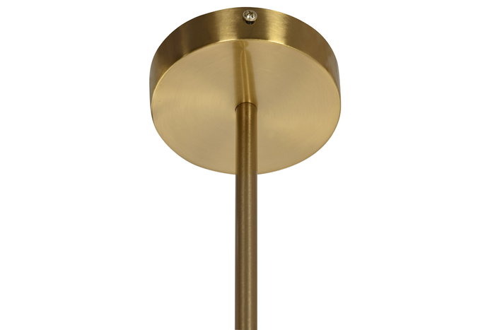 DKD Home Decor Lámpara Techo Moderno Dorado Blanco Metal Cristal 64 x 64 x 64 cm