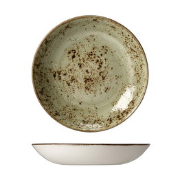 Steelite Bol Coupe Craft Verde Plato Vajilla Vitroporcelana 25.5 cm (Set de 6)